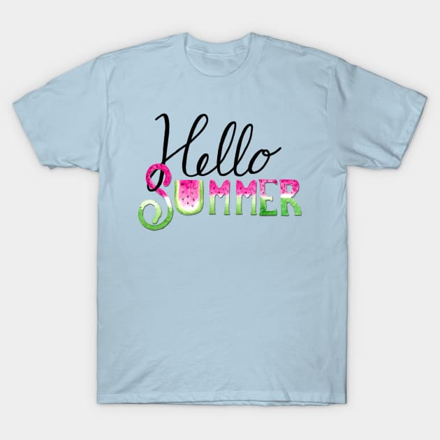 Hello Summer T-Shirt by Gingerlique